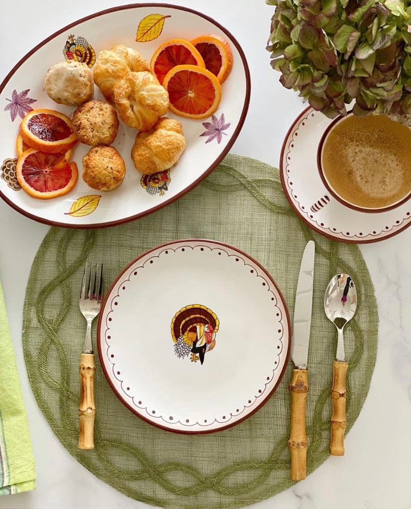 Boxed Set of (4) 'Turkey' Plates image 1