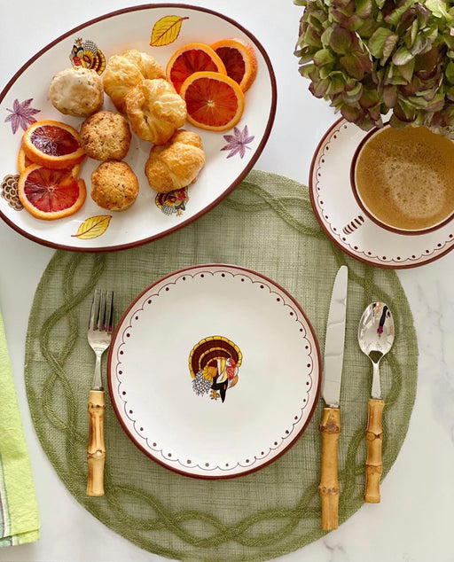 Boxed Set of (4) 'Turkey' Plates image 1