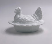 Mosser Glass 'Hen on Nest' in 'Milk White' image 0