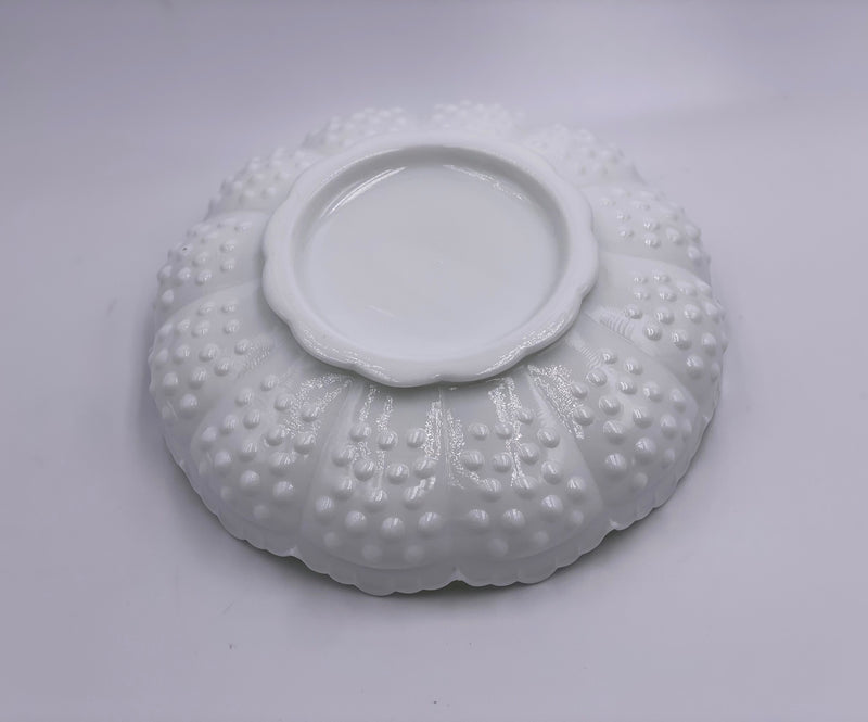 Vintage Fenton 'Hobnail' Chip & Dip Plate image 1