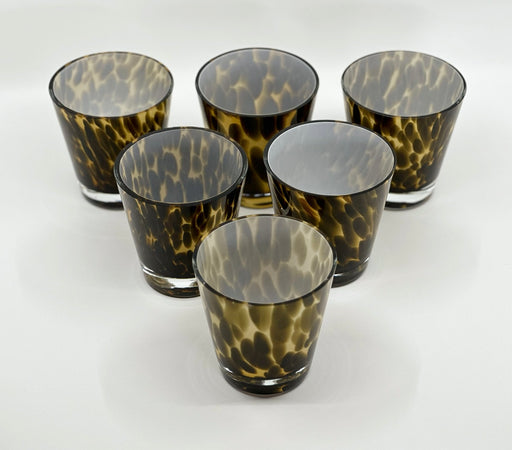 Vintage 'Murano Glass' in 'Tortoiseshell' (Set of 6) image 0