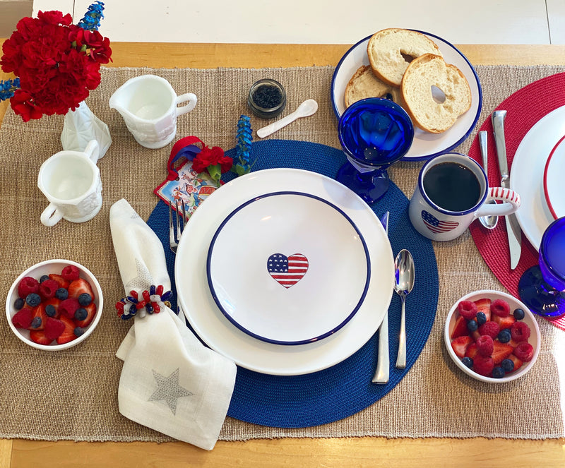 'Patriotic Blue Heart' Plate image 3