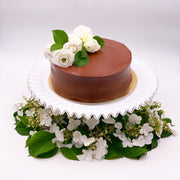 Vintage 'Silver Crest' Cake Stand in 'Milk White' image 1