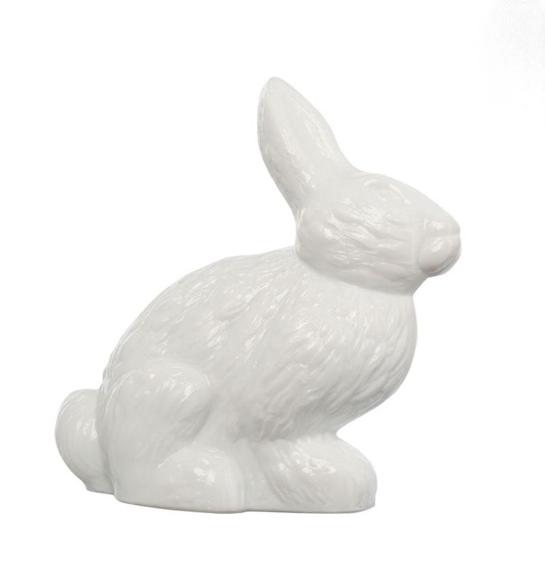 Mosser Glass 'Milk White' Bunny Figurine image 0
