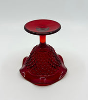 Vintage 'Hobnail' Compote in 'Ruby Red' image 1