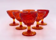 Vintage 'Moon & Stars' Champagne Coupe in 'Amberina' image 0