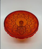 Vintage 'Moon & Stars' Cake Stand in 'Amberina' image 1