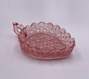 Vintage 'Daisy & Button' Heart Candy Dish in 'Pink' image 1