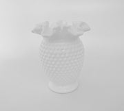 Vintage 'Hobnail' Milk Glass Vase image 0