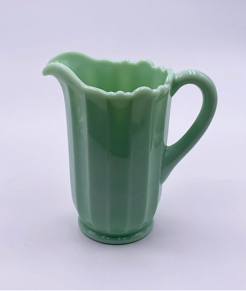 ‘Panel' Glass Pitcher in 'Jadeite' image 0