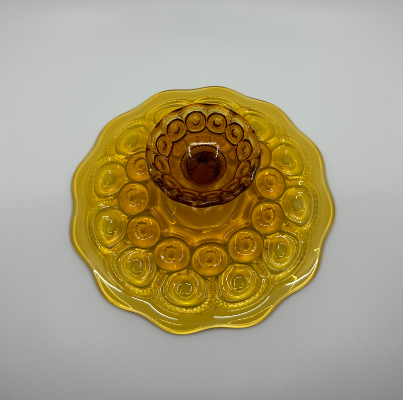 Vintage 'Moon & Stars' Cake Stand in 'Amber' image 1