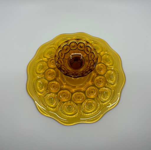 Vintage 'Moon & Stars' Cake Stand in 'Amber' image 1