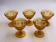 Vintage 'Moon & Stars' Amber Champagne Coupe image 0