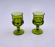 Vintage 'Kings Crown' Goblet in 'Green' image 1
