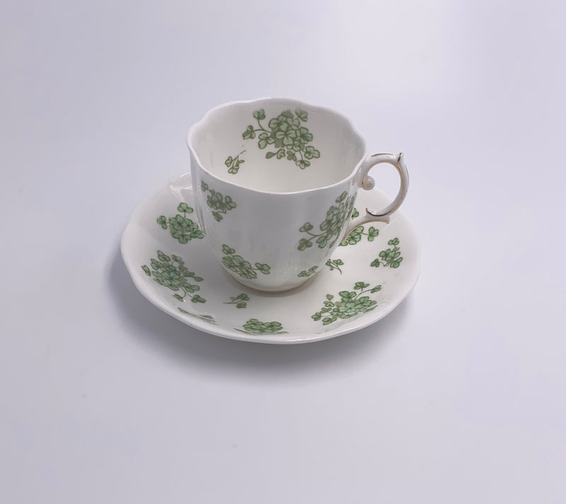 Vintage 'Royal Albert' Teacup & Saucer in 'Shamrock' image 1