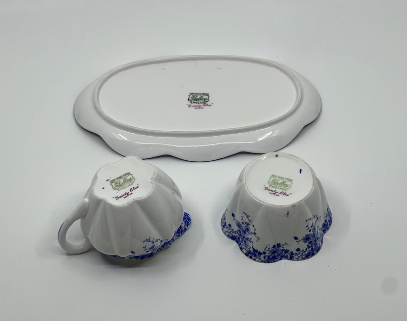 Vintage Shelley 'Dainty Blue' Cream & Sugar Set image 2