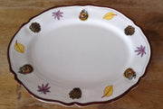 'Turkey' Oval Scalloped Platter image 0