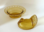 Mosser Glass ‘Turkey on Basket in 'Amber’ image 3