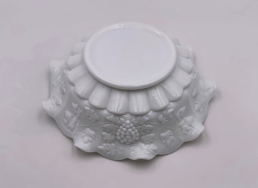 Vintage 'Paneled Grape' Bowl in 'Milk Glass' image 1