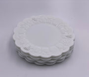 Vintage Westmoreland 'Paneled Grape' Luncheon Plate in 'Milk White' image 0