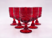 Mosser Glass 'Eye Winker Goblet' in 'Ruby Red' image 0