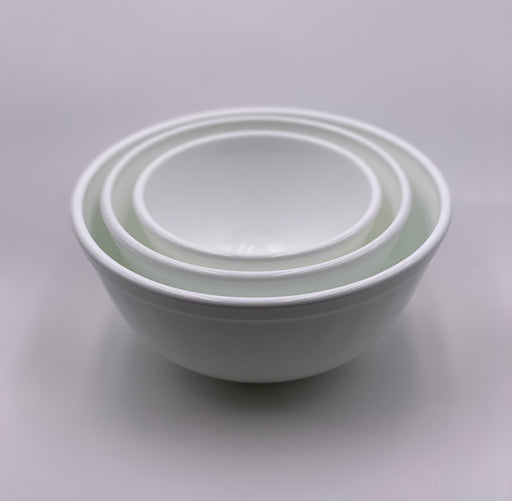 Mosser Glass Mixing Bowl Set in 'Milk White' image 0