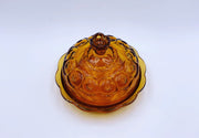 Vintage 'Moon & Stars' Covered Butter/Cheese in 'Amber' image 3