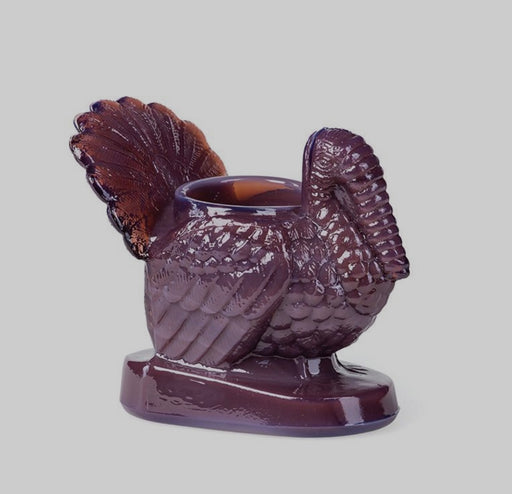 Mosser Glass 'Turkey Toothpick Holder' in 'Eggplant' image 0