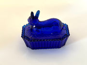 Vintage 'Westmoreland' Bunny on Basket in 'Blue' image 3