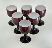 Vintage 'Murano Glass' Goblets in 'Amethyst' (Set of 8) image 0