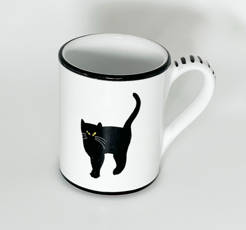 Large 'Black Cat' Mug (16 oz) image 0