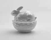 Mosser Glass 'Iridescent' Bunny Candy Dish image 0