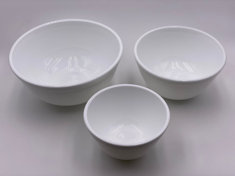 Mosser Glass Mixing Bowl Set in 'Milk White' image 1