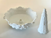 Vintage 'Paneled Grape' Epergne in 'Milk Glass' image 3