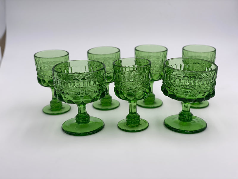 Vintage 'Eye Winker' Green Champagne Coupe image 2