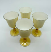 Vintage 'Murano Glass' Goblets in 'Butterscotch' (Set of 4) image 2