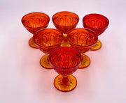 Vintage 'Moon & Stars' Champagne Coupe in 'Amberina' image 2