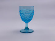 Vintage 'Hobnail' Light Blue Goblet image 0