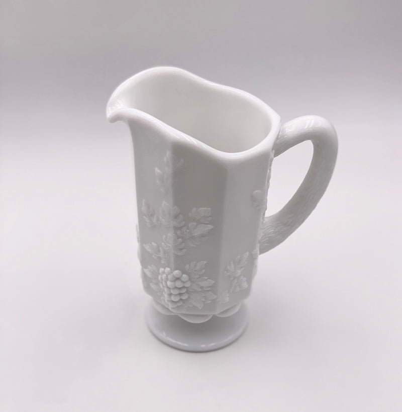 Vintage 'Paneled Grape' Pitcher in 'Milk Glass' image 2