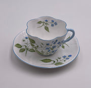 Vintage Shelley 'American Brooklime' Teacup & Saucer image 0