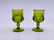 Vintage 'Kings Crown' Goblet in 'Green' image 0