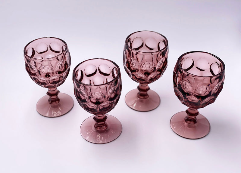 Vintage 'Provincial' Goblet in 'Amethyst' image 1