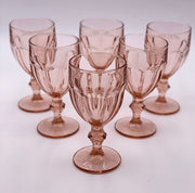 Vintage Libbey 'Gibraltar' Goblet in 'Pink' image 0