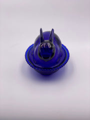 Vintage 'Bunny on Nest' in 'Cobalt' image 3