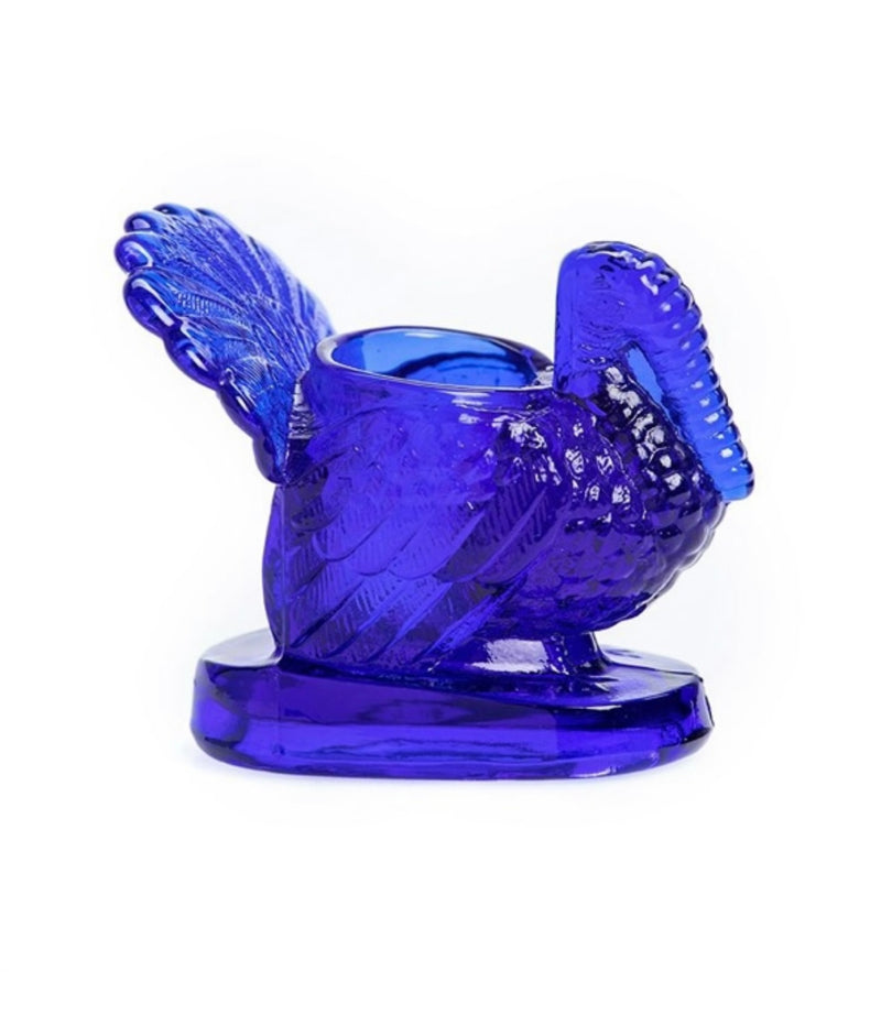 Mosser Glass 'Turkey Toothpick Holder' in 'Cobalt' image 0