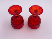 Vintage 'Jersey Swirl' Goblet in 'Amberina' image 2