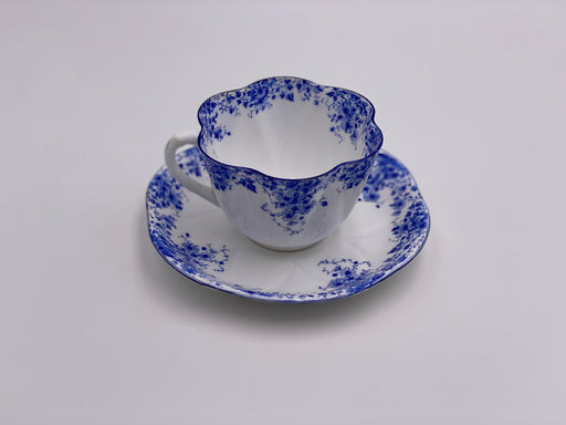 Vintage Shelley 'Dainty Blue' Teacup & Saucer image 0
