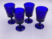 Vintage 'Strawberry & Currant' Cobalt Goblet image 1