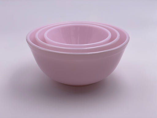 Mosser Glass Mixing Bowl Set in 'Crown Tuscan' Pink image 0