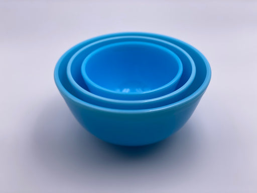 Mosser Glass Mixing Bowl Set in 'Robins Egg' Blue image 0